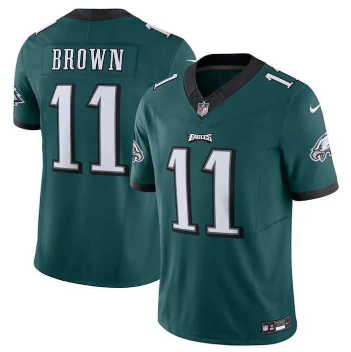 Men & Women & Youth Philadelphia Eagles #11 A.J. Brown Green 2023 F.U.S.E. Vapor Untouchable Limited Stitched Football Jersey->philadelphia eagles->NFL Jersey
